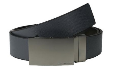 CK Reversible Flat-Strap Leather Belt