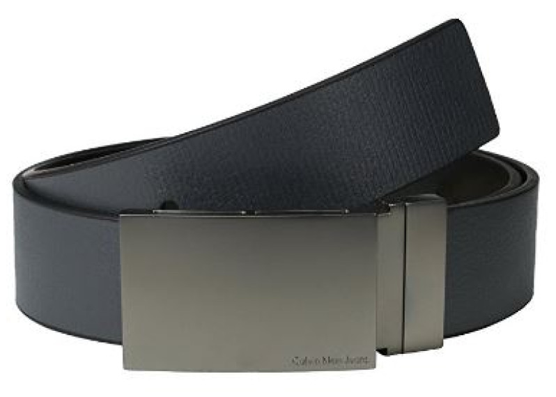 CK Reversible Flat-Strap Leather Belt