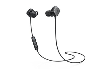 Wireless Headphones, Anker SoundBuds Tag In-Ear Bluetooth Earbuds Smart Magnetic Headphones with aptX Technology, CVC 6.0 Noise Cancellation, 6 Hour Playtime — Bluetooth 4.1 Headset with Mic - Black