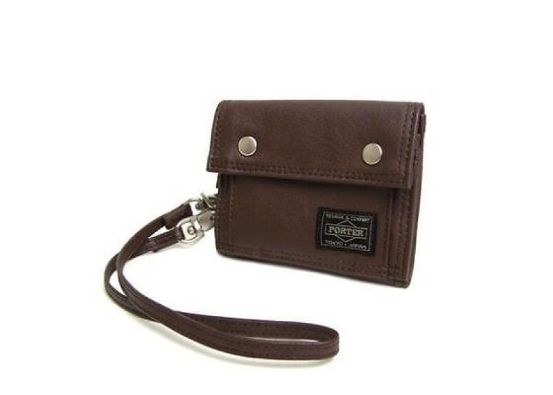 Yoshida bag Porter wallet port - Brown