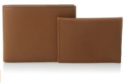 Leather Dore Passcase Billfold Wallet with Removable Card Holder