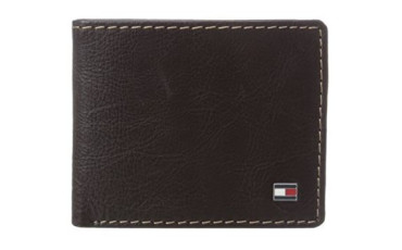 Leather Logan Double Billfold Wallet