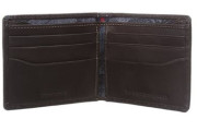 Leather Logan Double Billfold Wallet