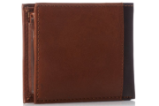 Leather Melton Passcase Billfold Wallet with Removable Card Holder