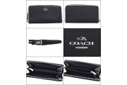 Coach Wallet (Long Wallet) f12585 Black Multi Leather Sv/M2 Long Wallet Women's