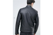 Faux Leather Racing Jacket 