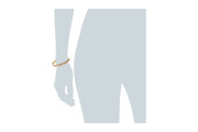 COACH Pave Hinged Enamel Bangle Bracelet -Gold/Blush