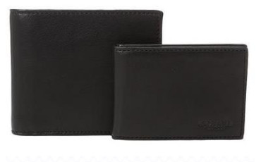 COACH Sport Calf Compact ID Wallet - Black