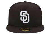 MLB 59FIFTY BLACK & WHITE BASIC CAP 
