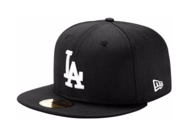 MLB 59FIFTY BLACK & WHITE BASIC CAP 