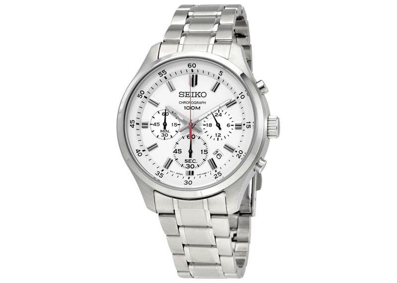 White Dial Chronograph Watch SKS583