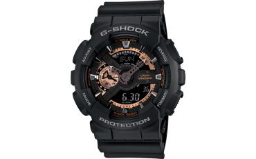 G-Shock Black Dial Resin Men's Watch -GA110RG-1A