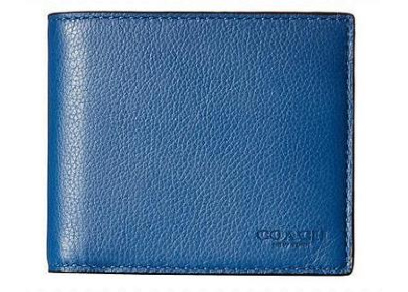 COACH Leather 3-in-1 Wallet Set -Denim/Midnight