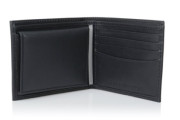 Leather Dore Passcase Billfold Wallet with Removable Card Holder