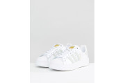White And Mint Superstar Bold Sole Sneaker
