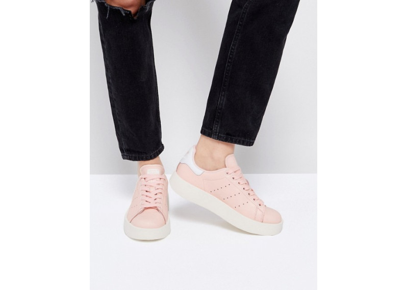 Pale Pink Stan Smith Bold Sole Sneaker