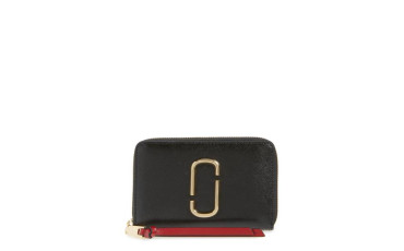 Small Snapshot Leather Zip-Around Wallet