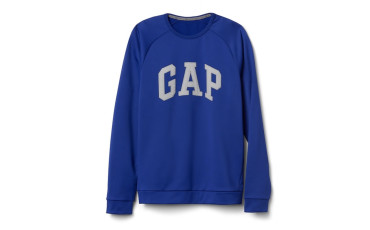 GapFit Vanguard fleece logo crewneck sweatshirt