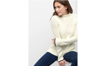 Textured turtleneck sweater