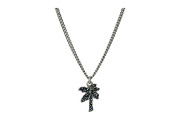 Charms Tropical Palm Tree Pendant Necklace