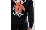 Hoodie With Christmas Ginger Ninja Print