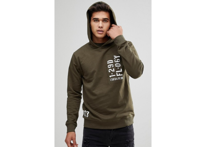 Troy Hooded Patch Hoodie