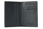 Bicolor Saffiano Wallet With Coin Pocket