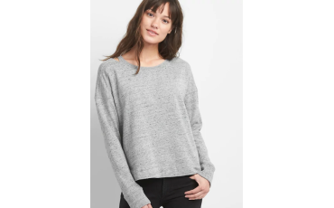 Cutout pullover sweatshirt