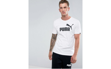 Puma ESS No.1 T-Shirt In White
