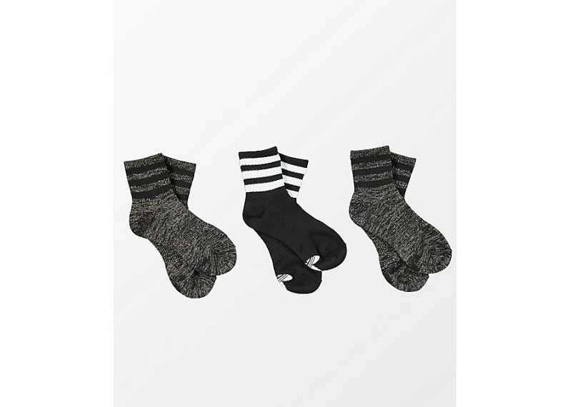 adidas 3 Pack Lurex Anklet Socks