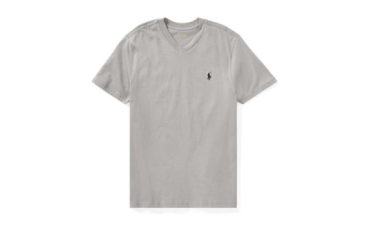 大童裝 Cotton Jersey V-Neck T-Shirt