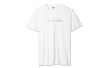 Short Sleeve Space Dye CK Logo Crew Neck T-Shirt