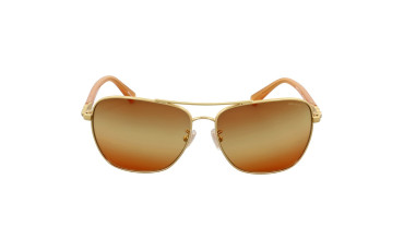 Gold Metal Square Sunglasses