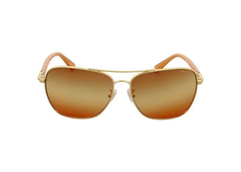 Gold Metal Square Sunglasses