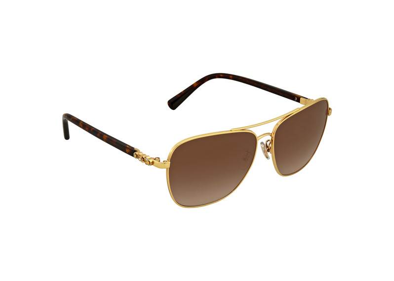 Brown Gradient Square Sunglasses