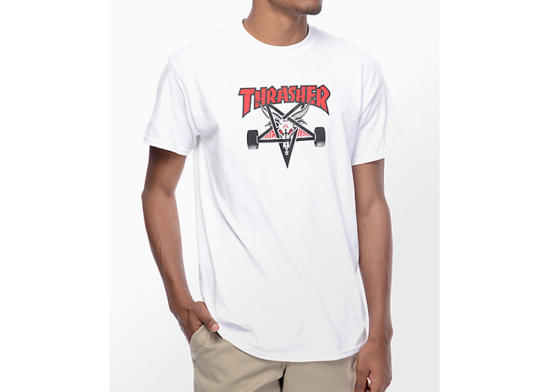 Two Tone Skategoat White T-Shirt