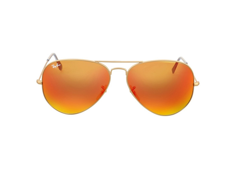 Orange Flash Aviator Sunglasses