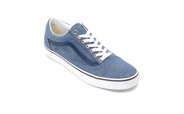 Old Skool Blue Chambray Skate Shoes
