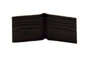 Black Embossed Slim Bi-Fold Wallet