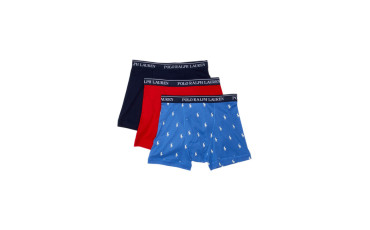 Assorted Cotton Boxer Briefs - Pack of 3