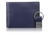 Calvin Klein Men's RFID Blocking Leather Bifold Wallet Navy