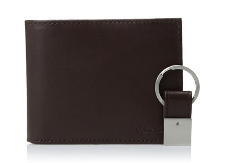 Calvin Klein Men's RFID Blocking Leather Bifold Wallet Rfid Brown