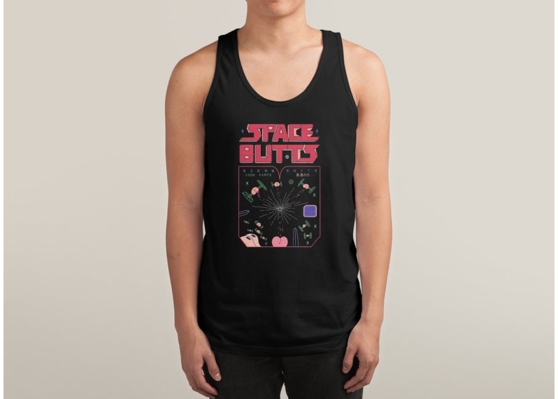 SPACE BUTTS Mens Jersey Tank
