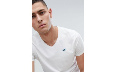 Core V-Neck T-Shirt Seagull Logo