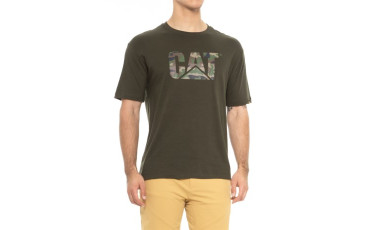 Cat Logo Camo Shirt - Short Sleeve