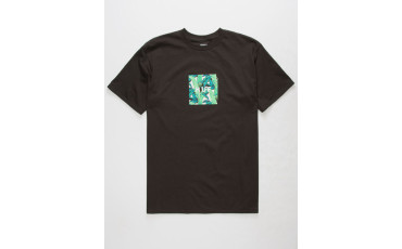 Foliage Box Black Mens T-Shirt