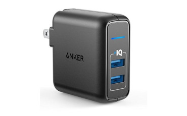 Anker Elite Dual Port 24W USB Travel Wall Charger PowerPort 2