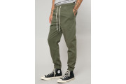 STRETCH TWILL JOGGERS - 2 PACK MILITARY GREEN/BLACK
