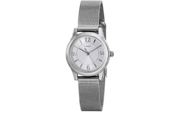 Women's T2P457 Casey Dress Silver-Tone Stainless Steel Mesh Bracelet Watch