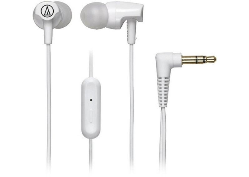 Audio-Technica ATH-CLR100iSWH SonicFuel In-Ear Headphones 
